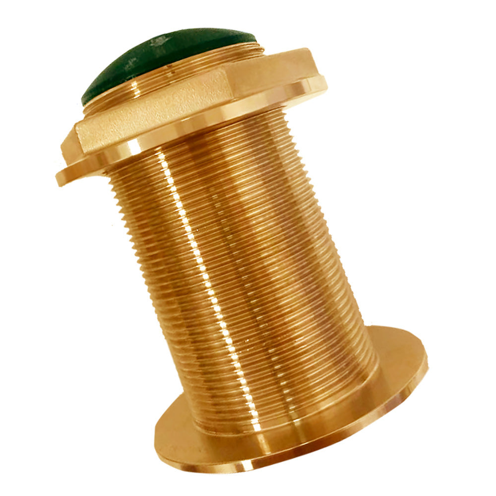 Echonautics Bronze Low-Profile Thru-Hull High-Frequency CHIRP Transducer - 600W, 12 Tilt, 130-210kHz [BT70H600-12]