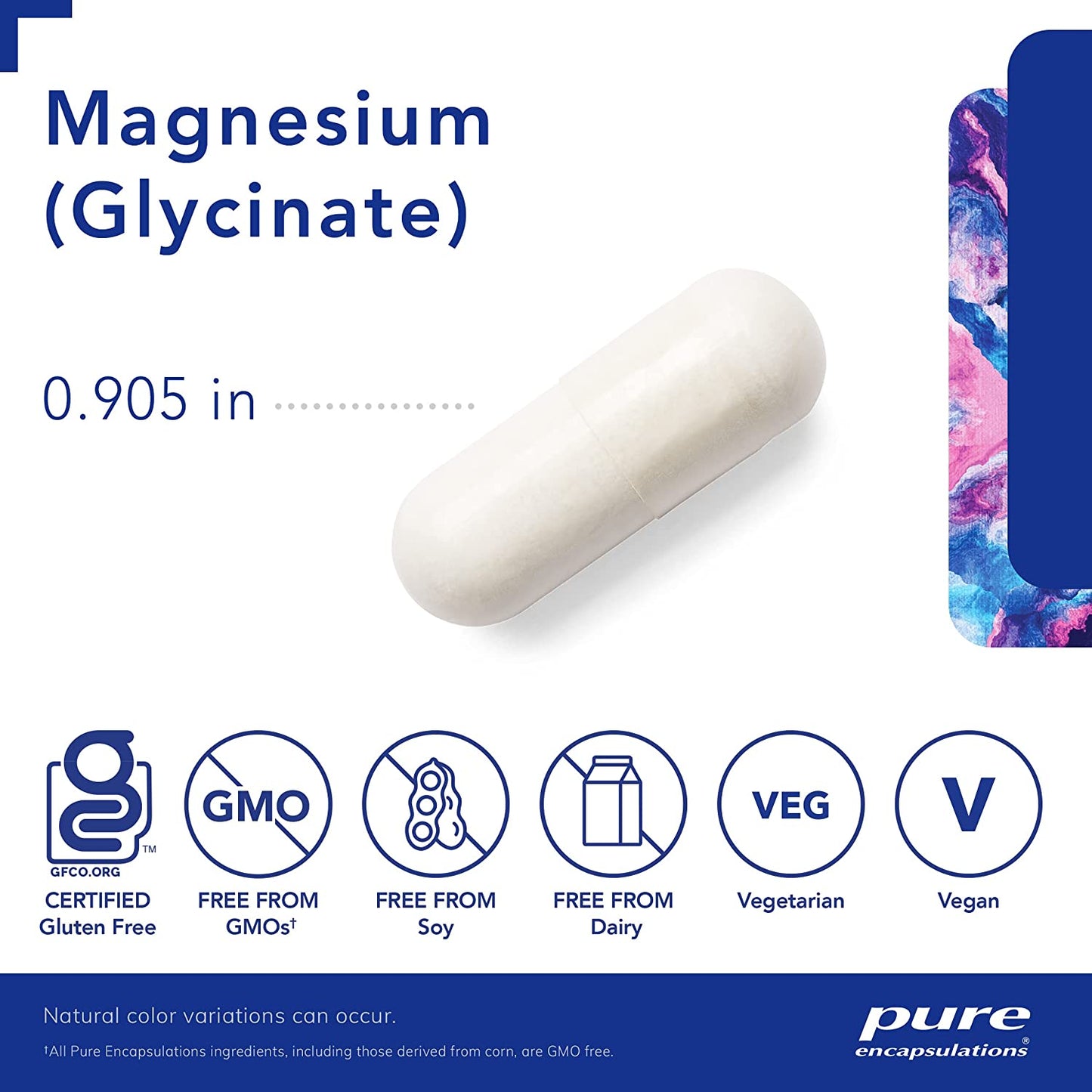 Magnesium (Glycinate) - Supplement to Support Stress Relief, Sleep, Heart Health, Nerves, Muscles, and Metabolism* - with Magnesium Glycinate - 90 Capsules