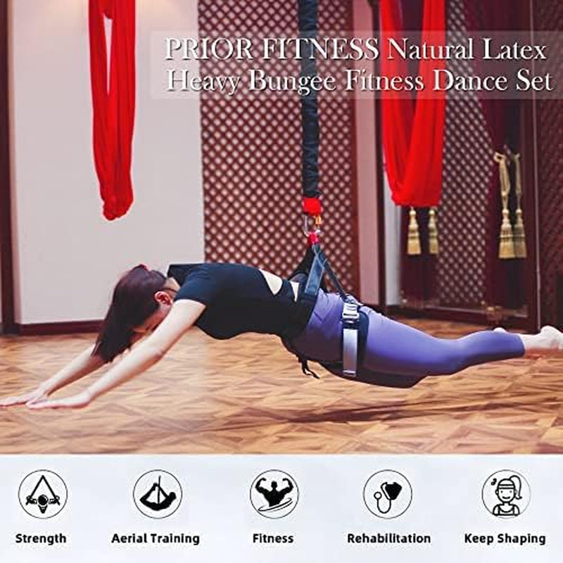 Bungee Fitness Set Yoga Bungee Cord Rope Resistance Air Dance Rope Exercise Fitness Home Gym Professional Training Equipment