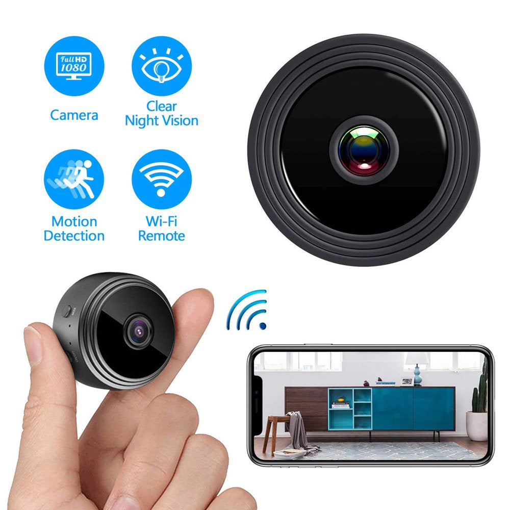 BLACK FRIDAY DEALS!  Wireless Security Camera Mini 1080P Wifi Battery Operated Indoor Camera Home Surveillance with Remote App for Office Home Car Baby Pet Cat Dog