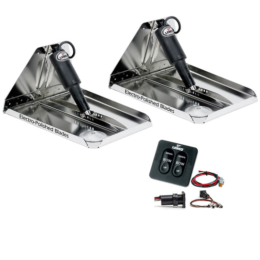 Lenco 16" x 12" Heavy Duty Performance Trim Tab Kit w/Standard Tactile Switch Kit 12V [RT16X12HD]