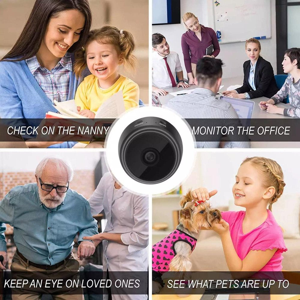 BLACK FRIDAY DEALS!  Wireless Security Camera Mini 1080P Wifi Battery Operated Indoor Camera Home Surveillance with Remote App for Office Home Car Baby Pet Cat Dog