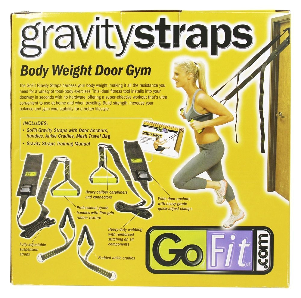 Gravity Straps with Training Manual, Door Anchors, Handles, Ankle Cradles & Carry Bag