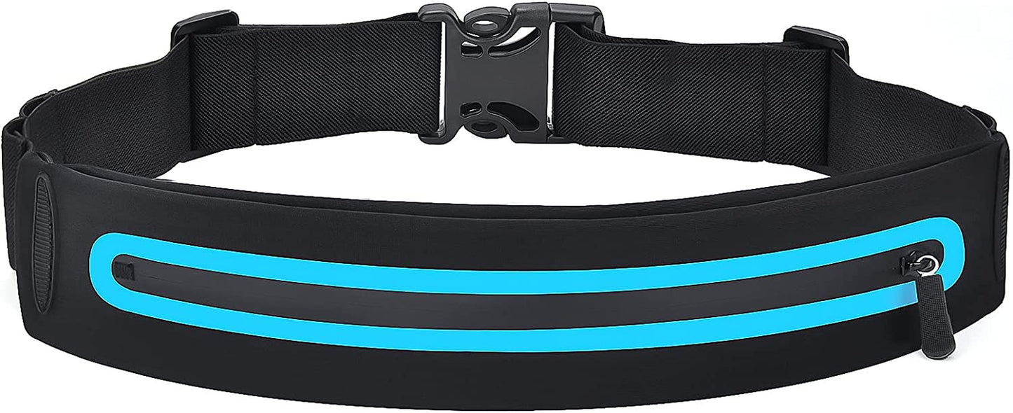 Running Belt Fanny Pack, Pack for Women & Men USA Patented Hands-Free Reflective Runner Pouch Fitness Workout Bag No-Bounce Adjustable Sport Travel Cell Phone