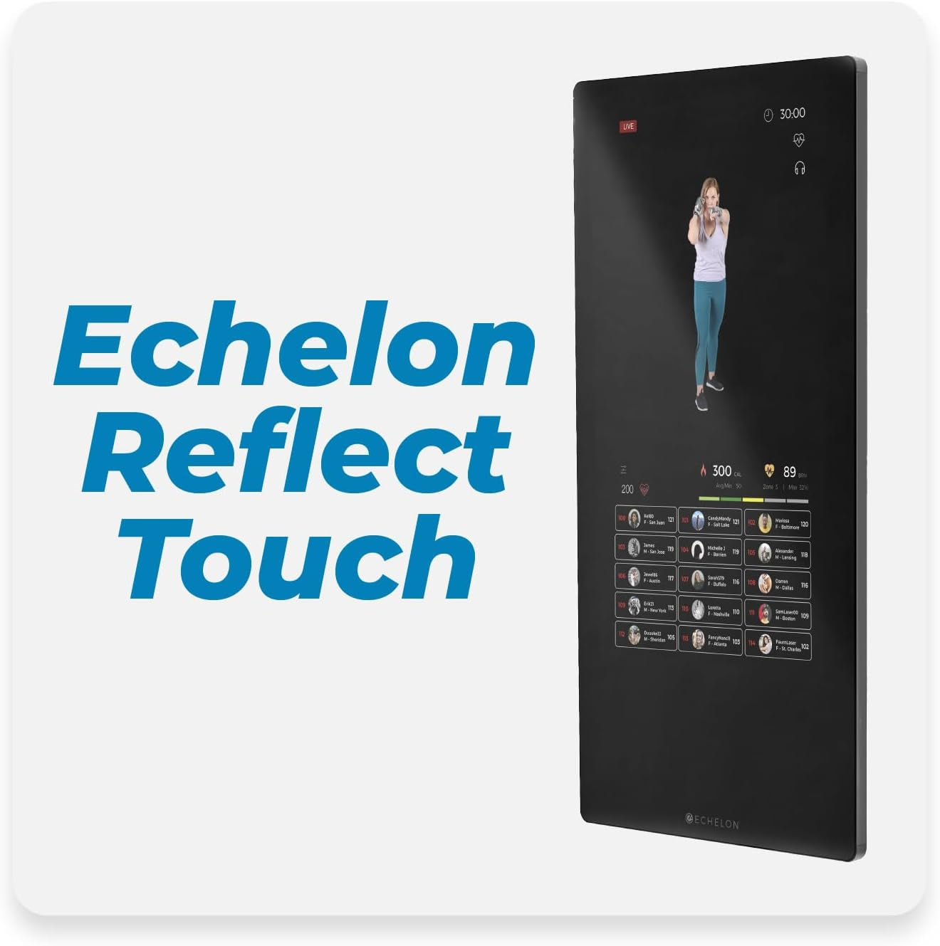 Reflect Smart Connect Fitness Mirror + 30-Day Free  Membership