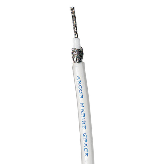 Ancor RG 8X White Tinned Coaxial Cable - 250 [151525]