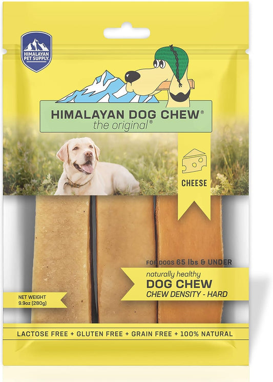 Original Yak Cheese Dog Chews, 100% Natural, Long Lasting, Gluten Free, Healthy & Safe Dog Treats, Lactose & Grain Free, Protein Rich, Mixed Sizes, Dogs 65 Lbs & Smaller