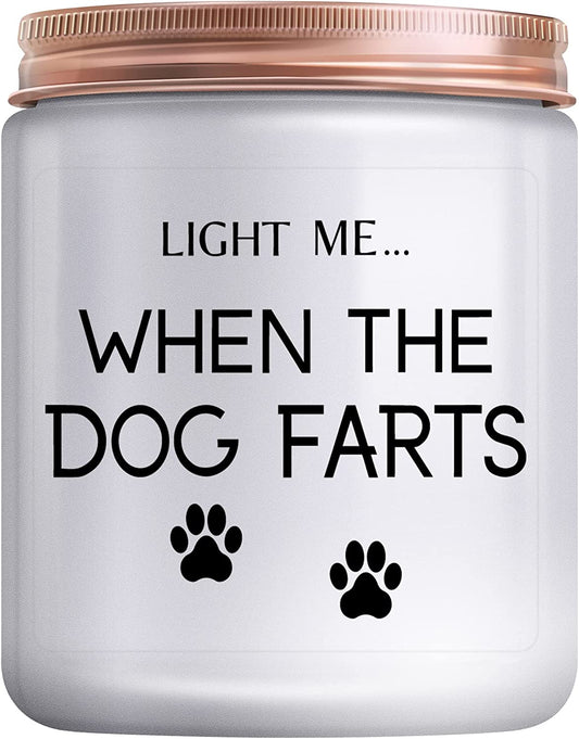 Dog Mom Gifts for Women, Funny Birthday Christmas&Thanksgiving Day Warm Gift for Pet Lovers Best Friends Girlfriend Sisters Female Coworker Relaxing Presents Lavender Candle