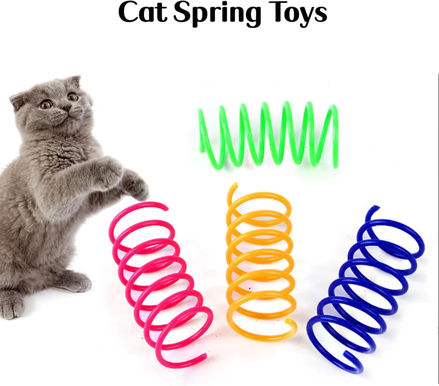25 PCS Assortment of Cat Toys-Hanging Door Cat Toy, Catnip Toys,Feather Teaser, Mice, Colorful Balls & Bells. Perfect for Kittens, Cats, and Puppies!