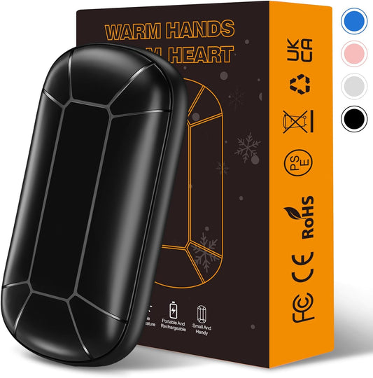 8000Mah Hand Warmers Rechargeable, Portable Electric Handwarmers, Double-Sided Heating USB Pocket Heater Therapy Great for Raynauds, Hunting, Golf, Camping, Women Mens Gifts