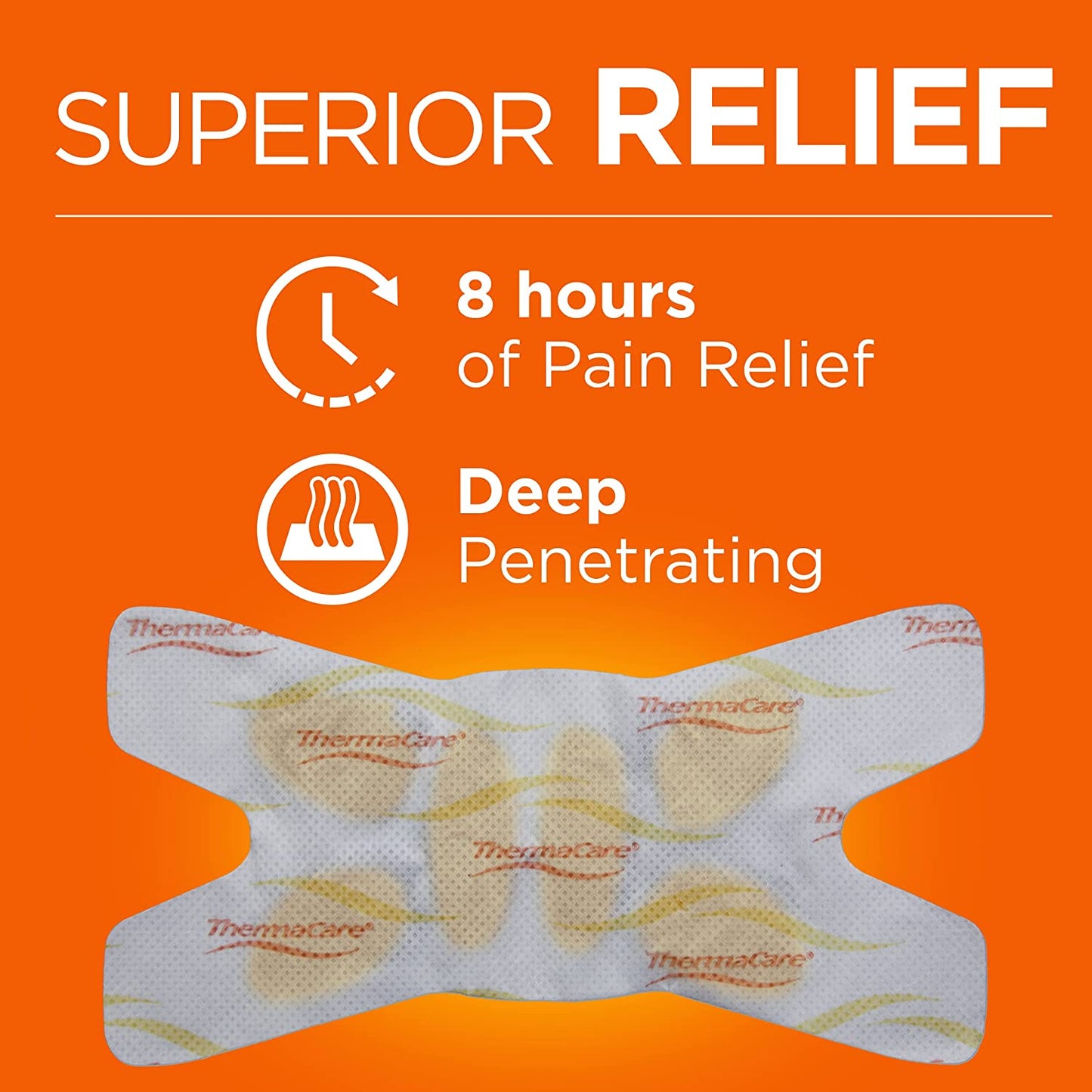 Portable Heating Pad, Joint and Muscle Pain Relief Patches, Multi-Purpose Heat Wraps, 8 Count