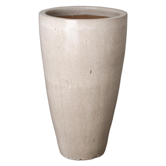 24-In X 40-In  Ceramic Planter with Drainage Holes