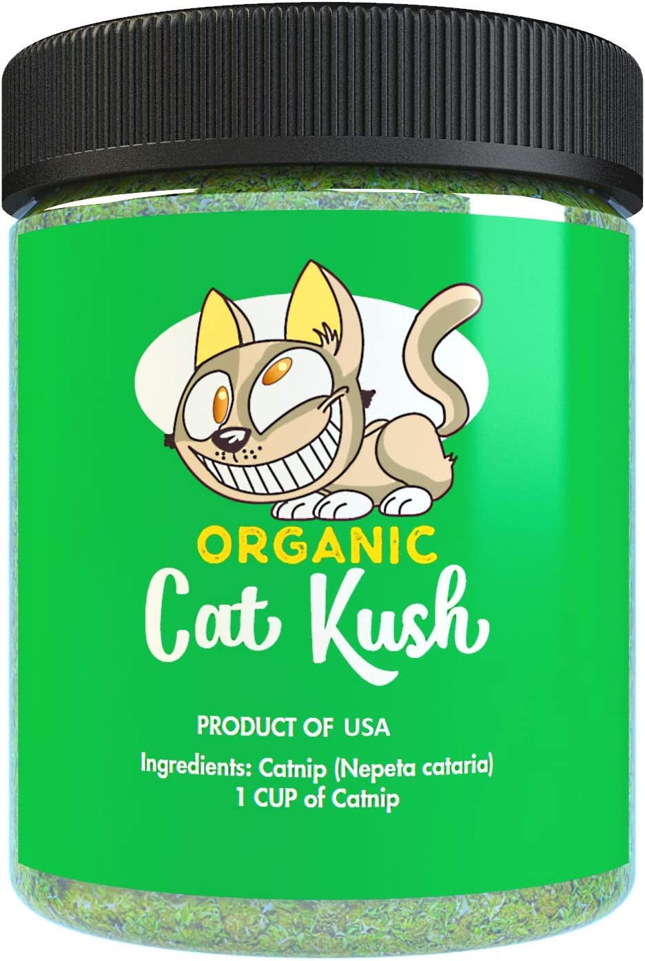 Organic Catnip by , Safe Premium Blend Perfect for Cats, Instilled with Maximized Potency Your Kitty Is Guaranteed to Go Crazy For! (1 Cup)