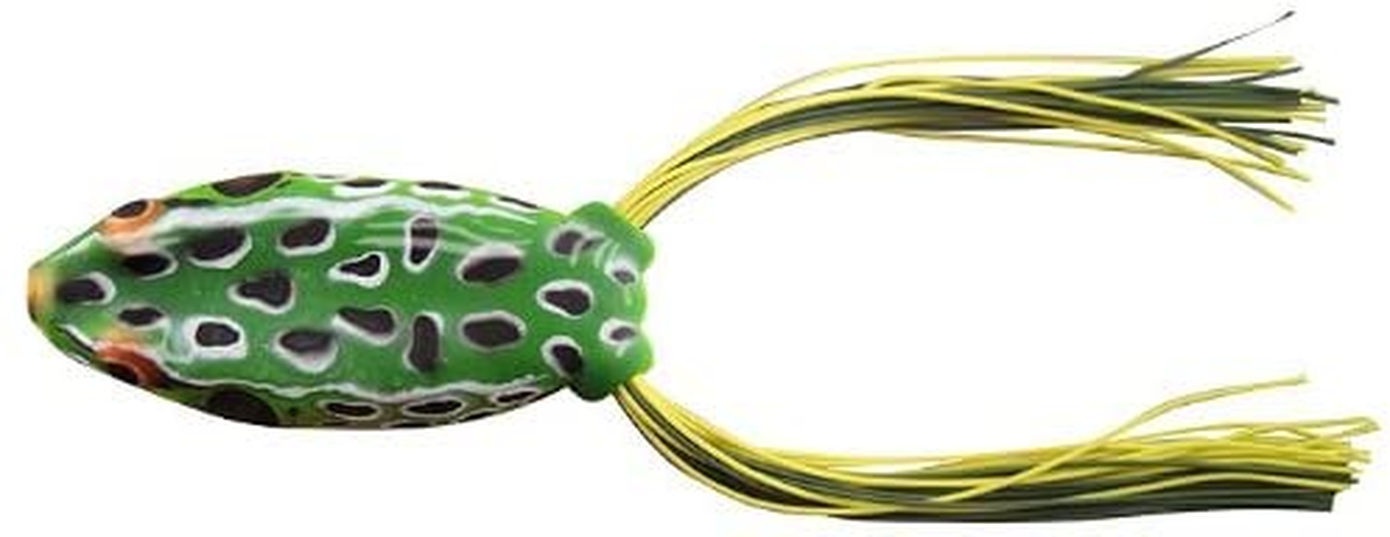 BOOYAH Poppin' Pad Crasher Topwater Bass Fishing Hollow Body Frog Lure with Weedless Hooks