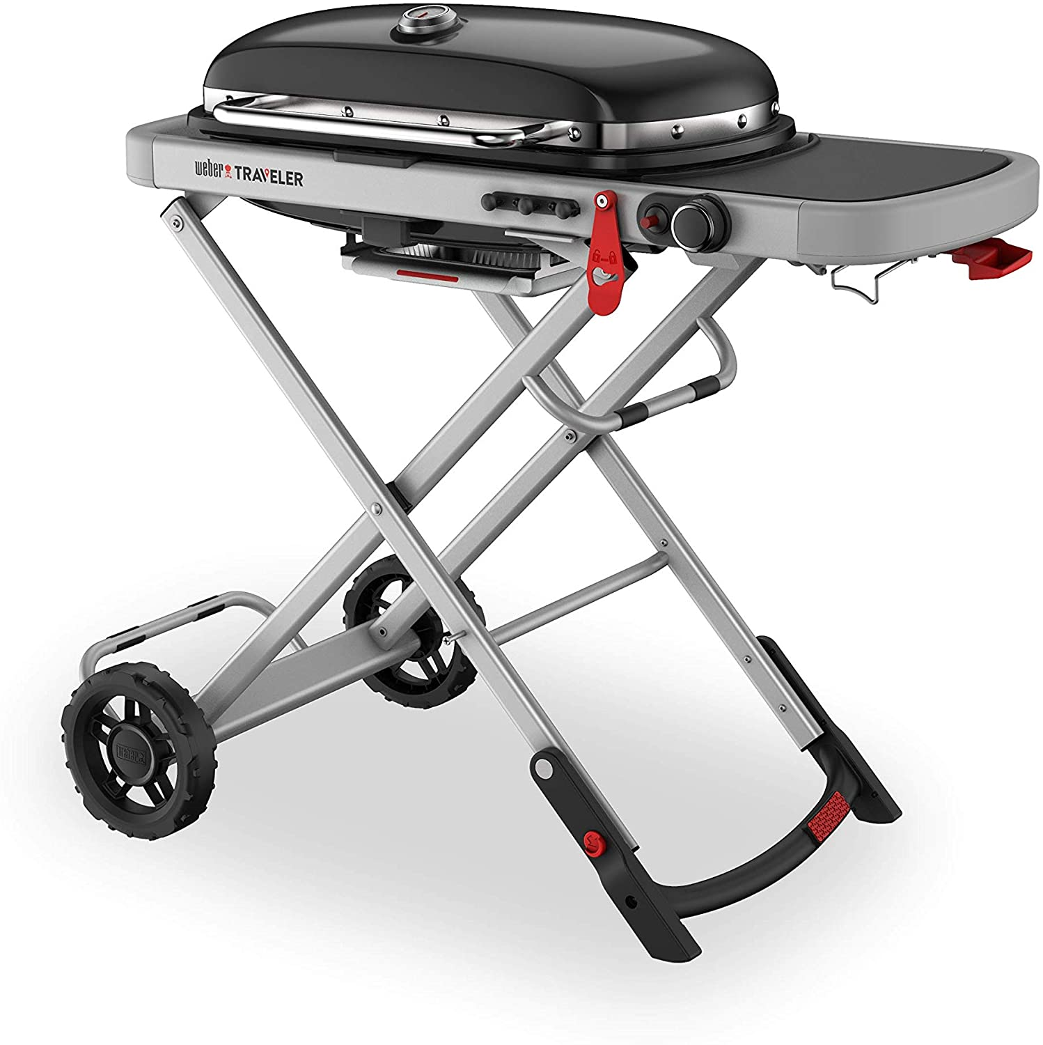 Weber Traveler Portable Gas Grill, Black