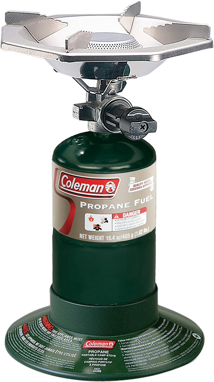 Coleman Gas Stove | Portable Bottletop Propane Camp Stove with Adjustable Burner