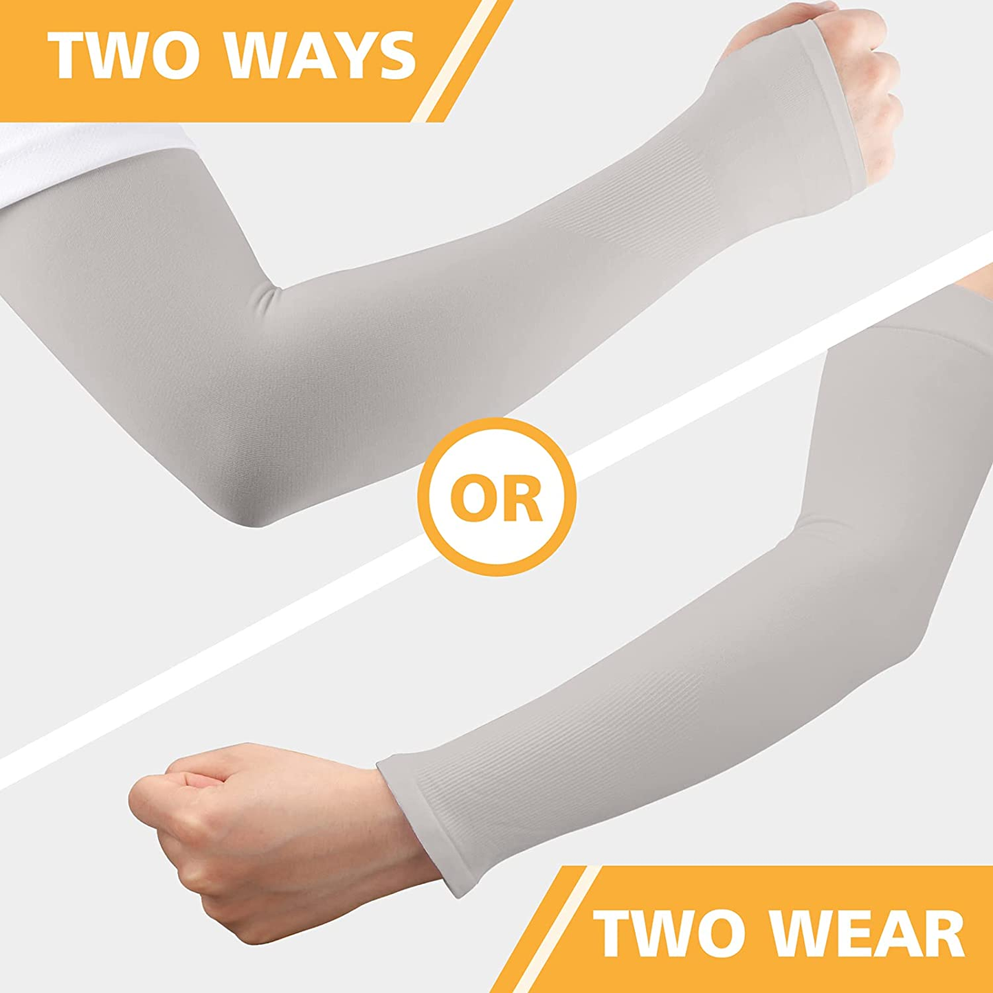 Sun Protection Cooling Arm Sleeves for Men &Women,Compression Sleeves for Football, Golf & Volleyball