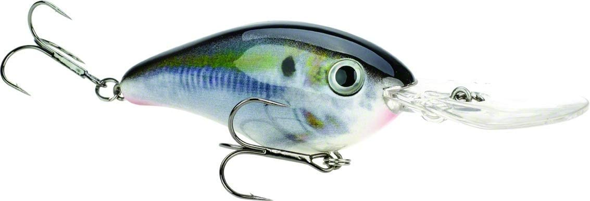 Strike King Lures HC6XD-699 Pro-Model 6XD Series Crankbaits, 3" Length, 1 Oz, Natural Shad, Package of 1