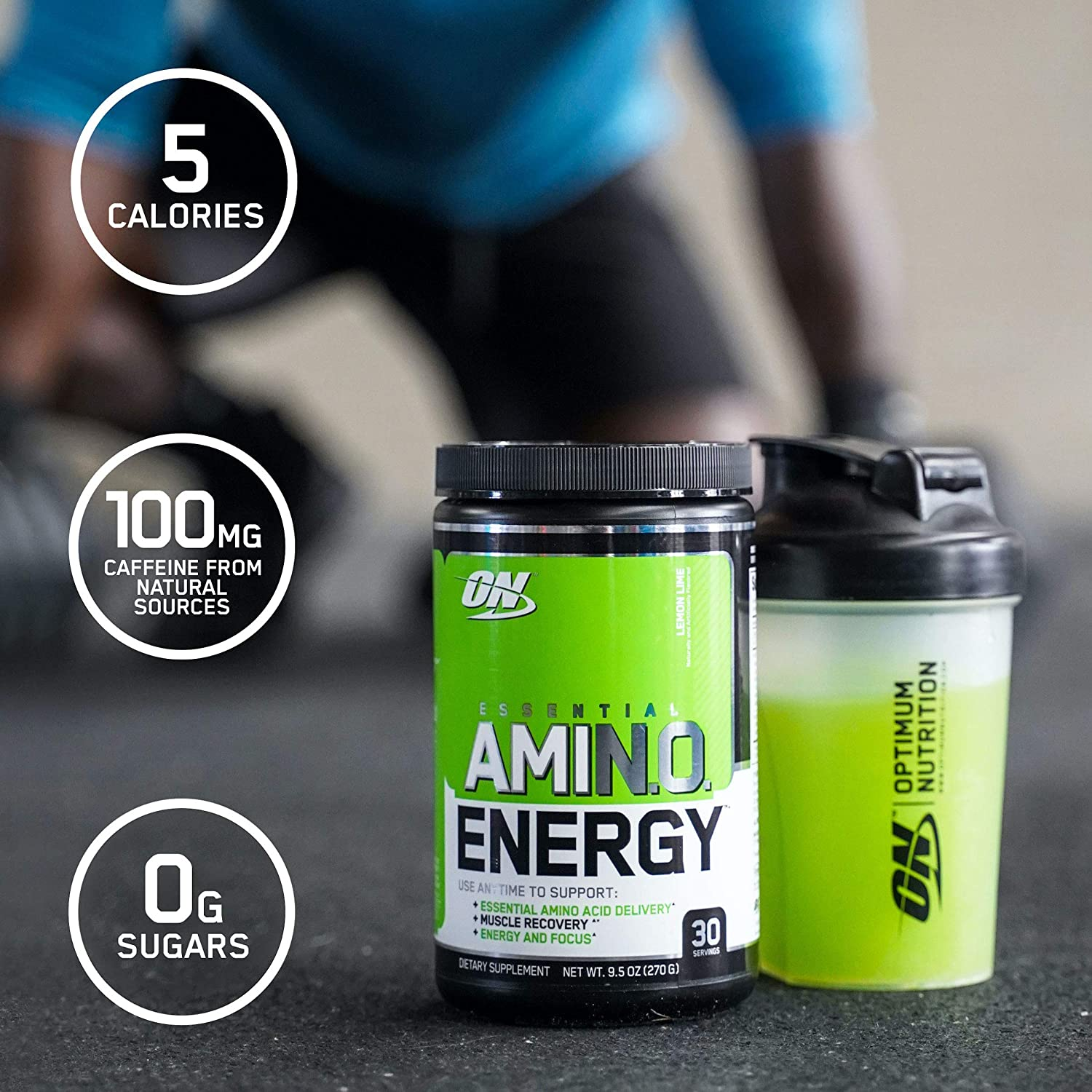 Amino Energy - Pre Workout with Green Tea, BCAA, Amino Acids, Keto Friendly, Green Coffee Extract, Energy Powder - Blue Raspberry, 30 Servings