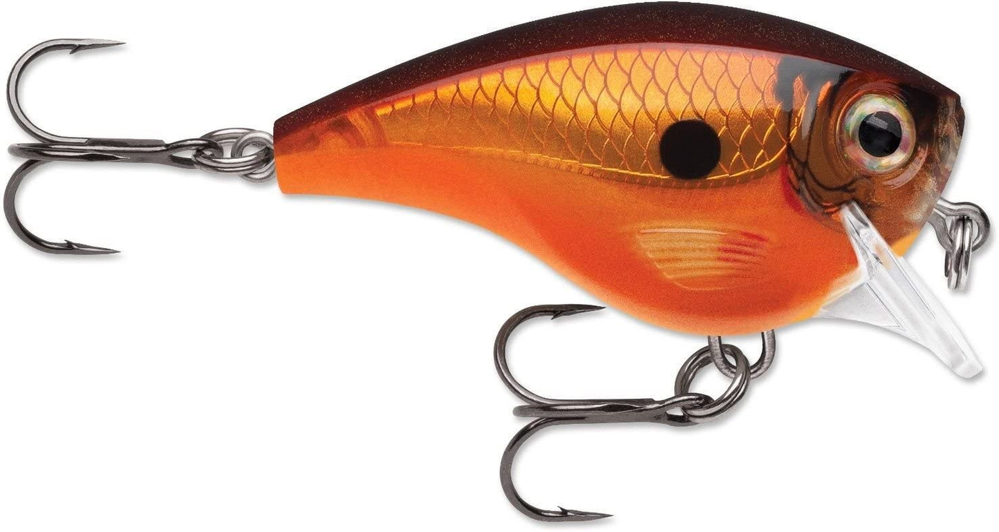 Rapala Balsa Xtreme Brat Hard Bait Lure, Freshwater, Size 03, 2" Length, 3' Depth, 3/8 Oz, Tamale, Package of 1, BXB03TAM