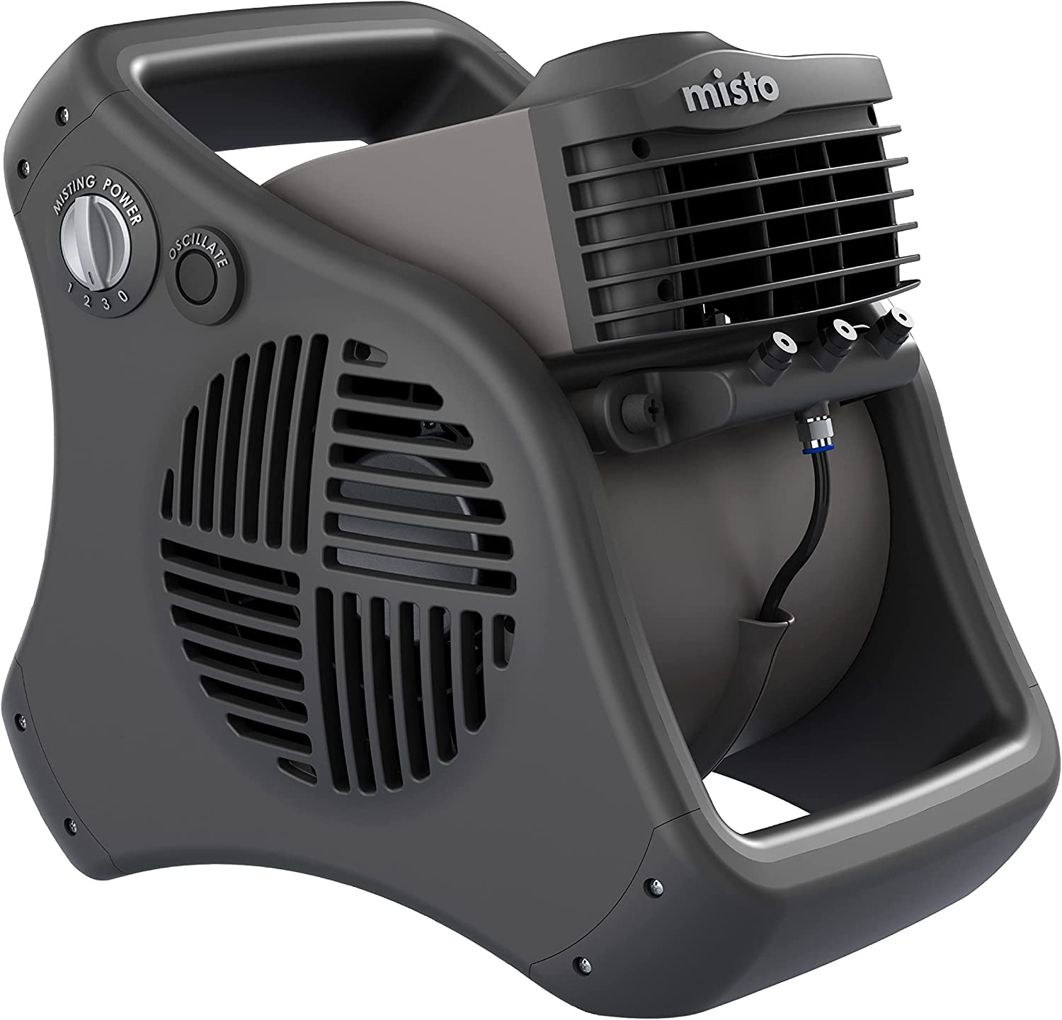 Lasko 7050 Misto Outdoor Misting Fan - Features Cooling Misters, Ideal for Camping, Patios, Picnics, & More