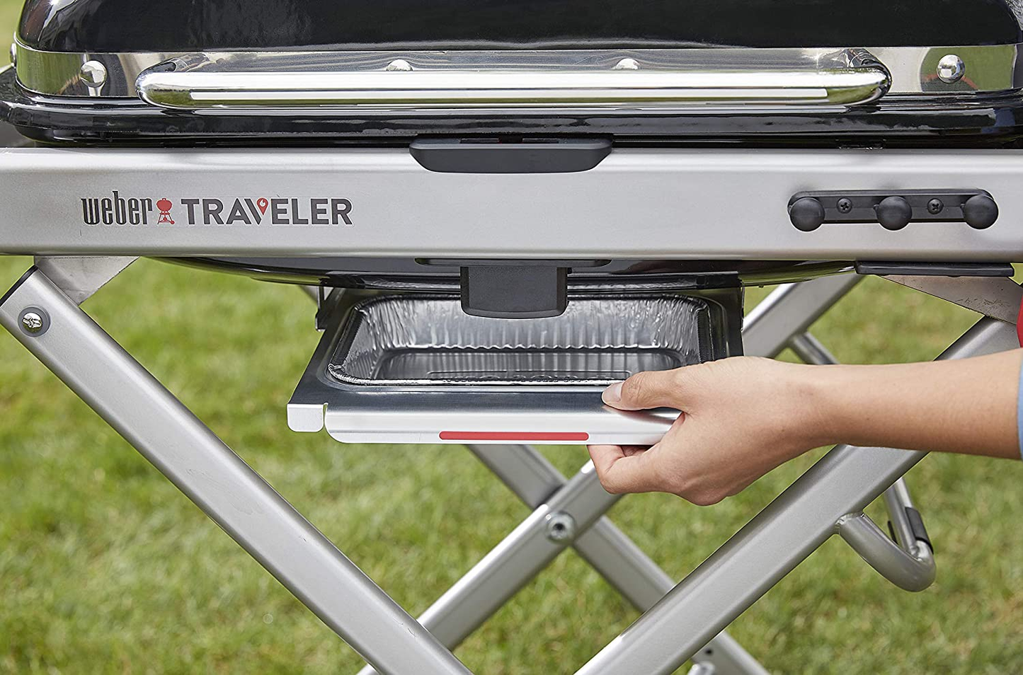 Weber Traveler Portable Gas Grill, Black