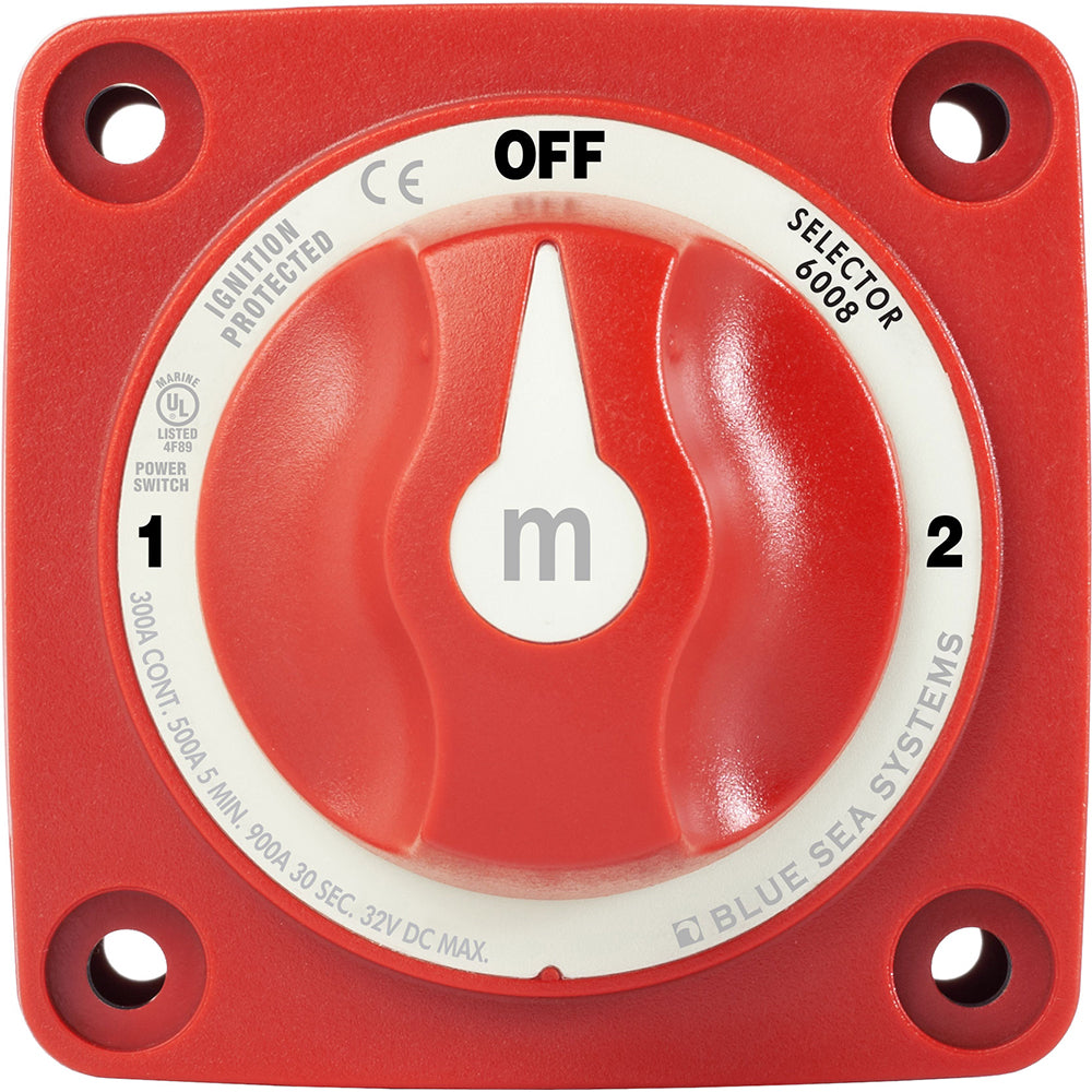 Blue Sea 6008 M-Series Battery Switch 3 Position - Red [6008]