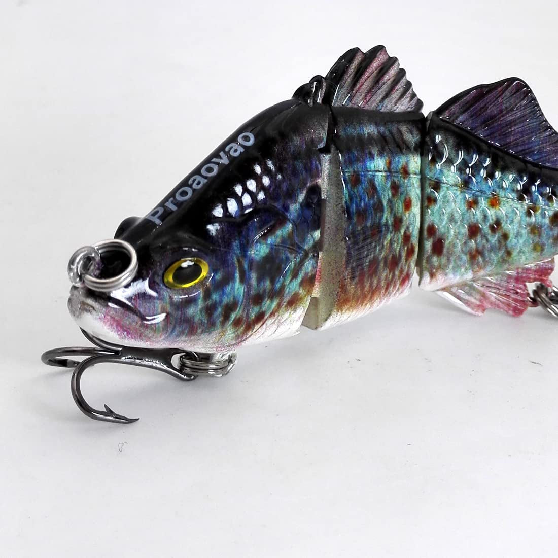 Lifelike 3 Fishing Lures for Bass Trout Perch- Jointed Swimbait Hard Bait Freshwater Saltwater Fishing Gear Tackle Lures Kit