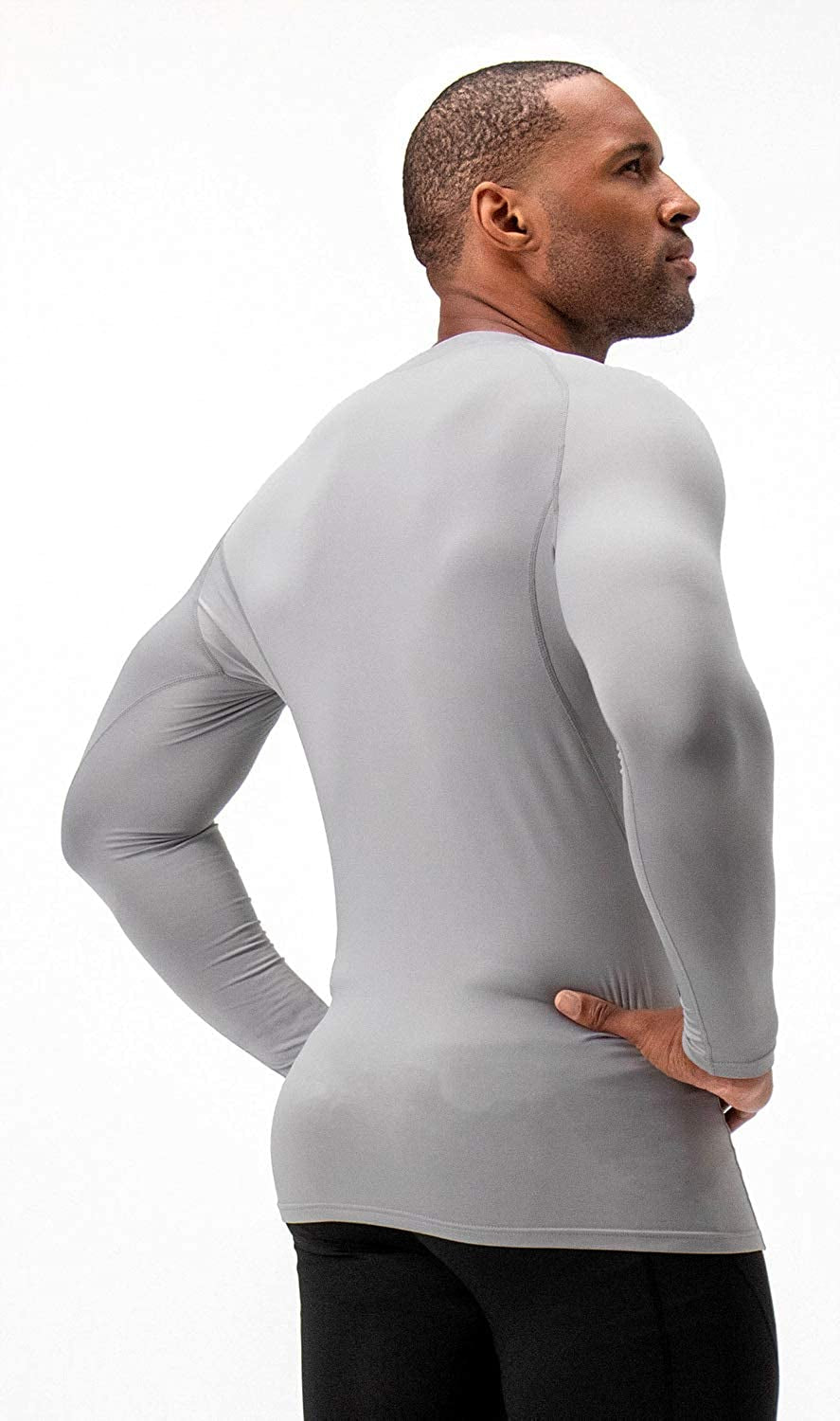 2 Pack Men'S Thermal Long Sleeve Compression Shirts