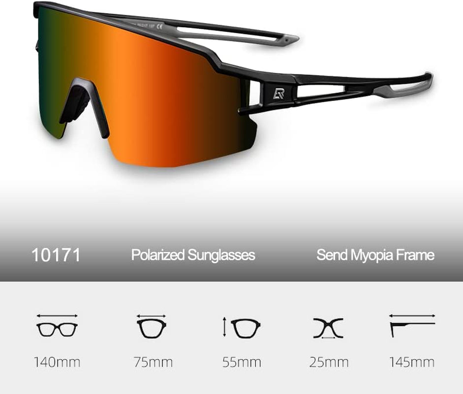 Polarized Sunglasses for Men Women UV Protection Cycling Sunglasses Sport Glasses