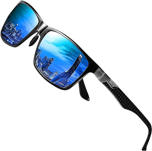 Men'S Luxury Carbon Fiber Temple Polarized Sunglasses for Men Sports UV400 DC8206