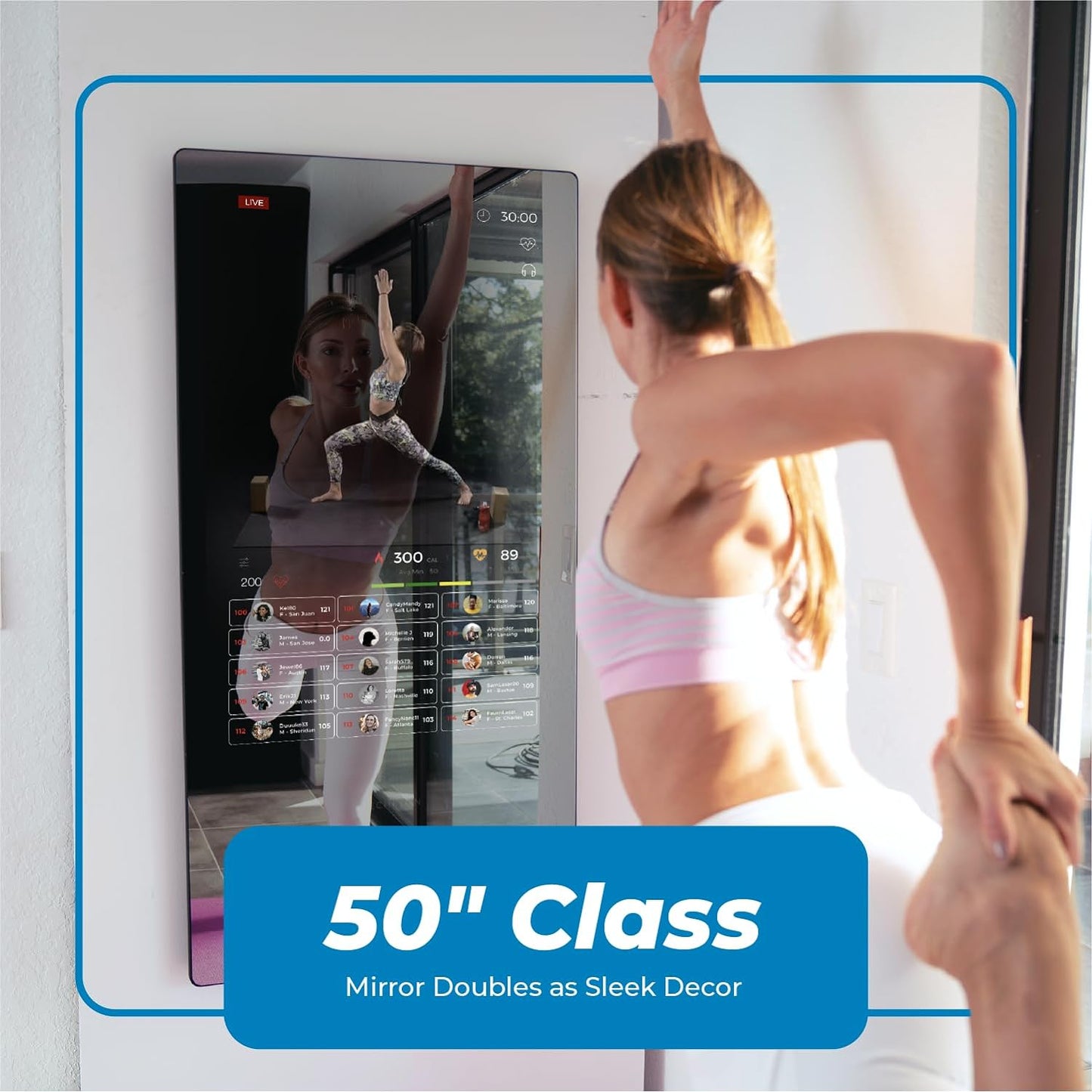 Reflect Smart Connect Fitness Mirror + 30-Day Free  Membership
