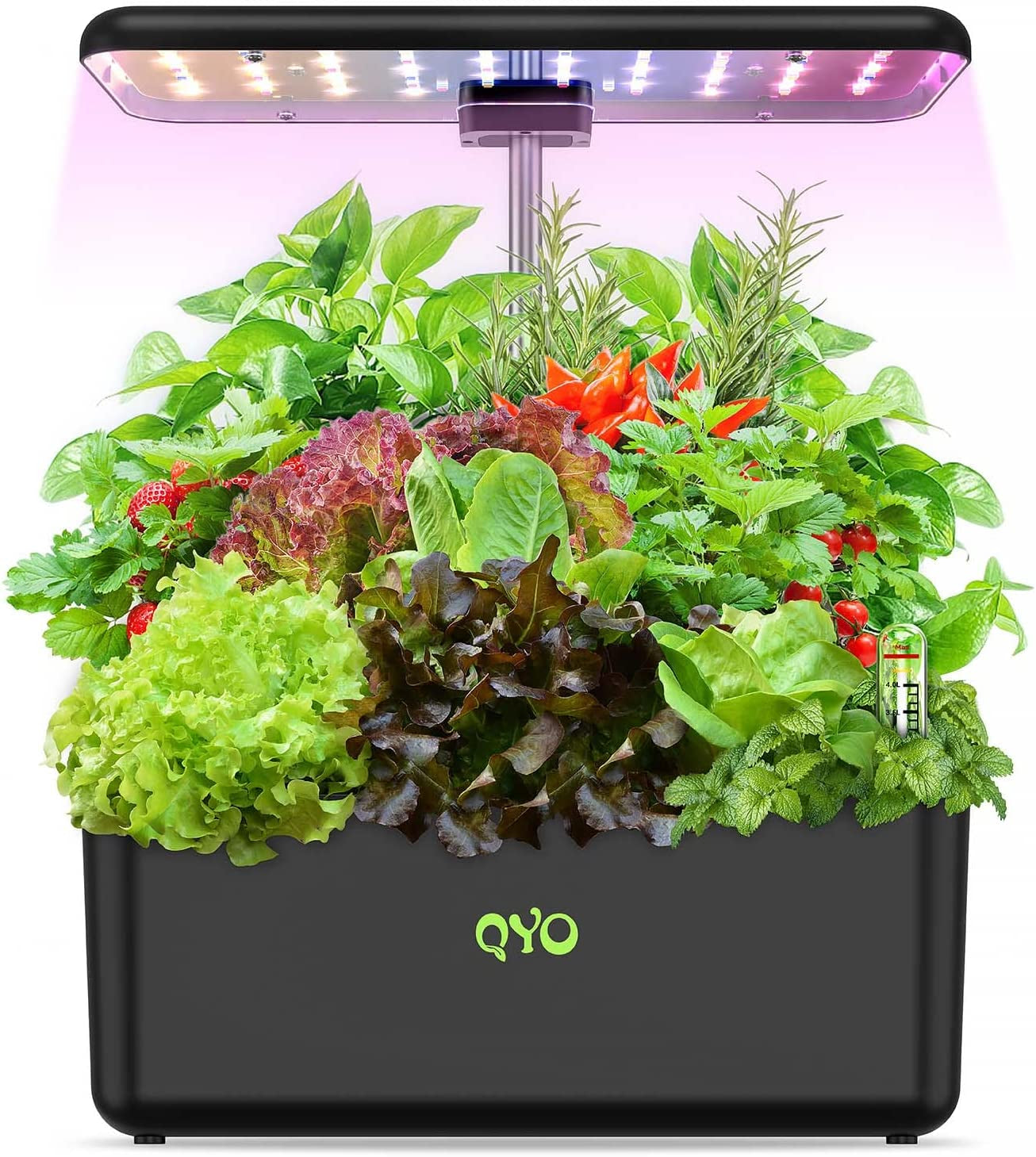 Hydroponics Growing System,  9 Pods Herb Garden with 70 Leds Full-Spectrum Plant Grow Light, Hydroponic Herb Garden with 4.5L Water Tank, 19.7'' Height Adjustable Gardening System, Black, 10