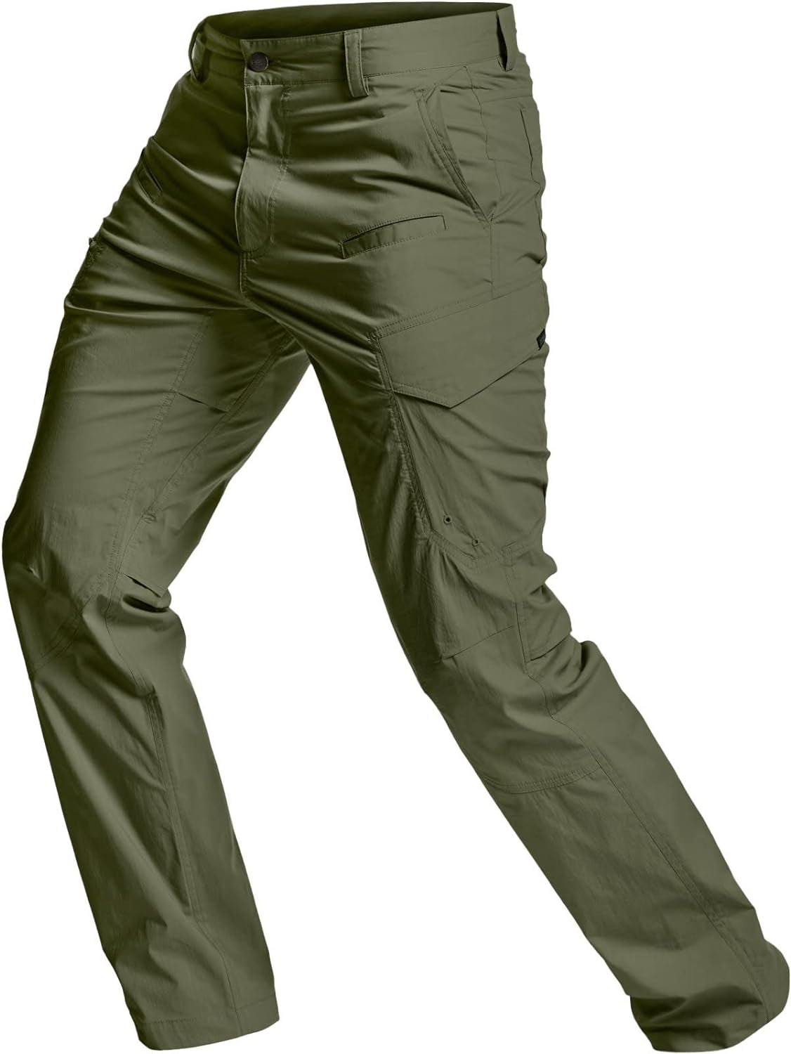 Men's Quick Dry Tactical Pants, Water Resistant Outdoor Pants, Lightweight Stretch Cargo/Straight Work Hiking Pants