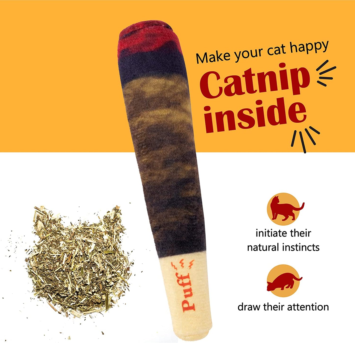 Catnip Toy Doobies for Cats | Catnip Joints for Cats | Cat Nip Cat | Cool Cat Stuff | Funny Cat Toys | Catnip Joints | Toy Doobie Catnip Toy | Cat Gift