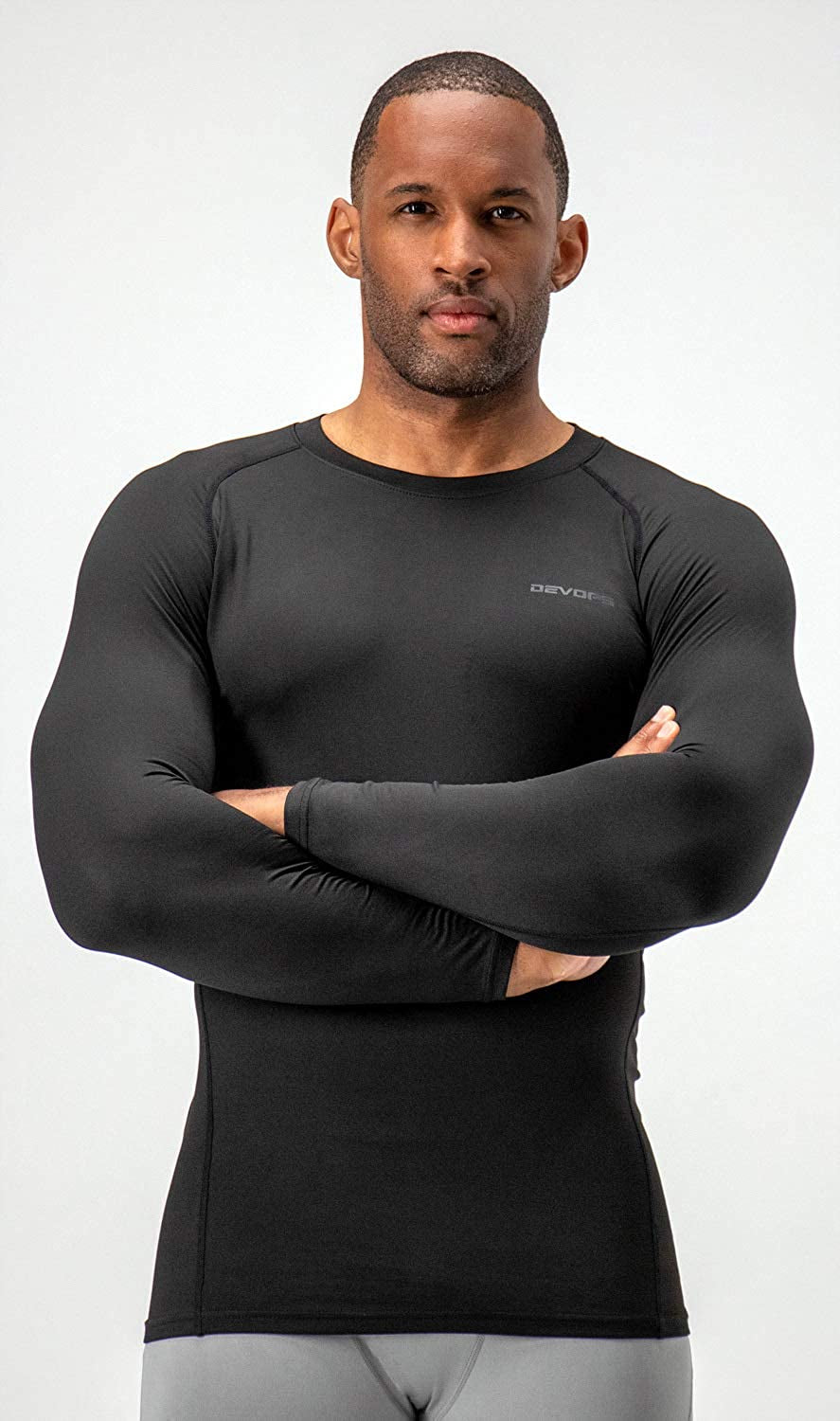 2 Pack Men'S Thermal Long Sleeve Compression Shirts