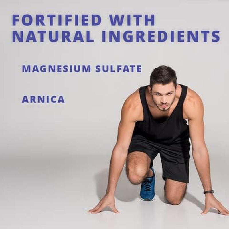 Soothing Lotion for Muscles Natural Roll-On Concentrated Magnesium Sulfate Cream Fortified with Arnica, for Muscle Stiffness from Running, Exercise, Walking (Rollerball)