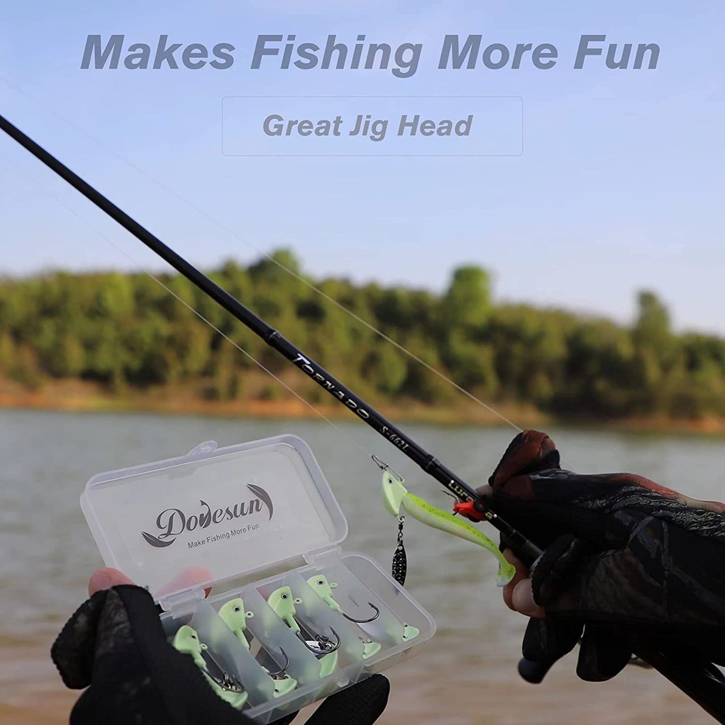 Fishing Jig Heads Underspin Jig Heads with Willow Blade Glow/Green/Blue/Colorful/Red 1/8Oz 1/4Oz 3/8Oz 1/2Oz 10Pcs