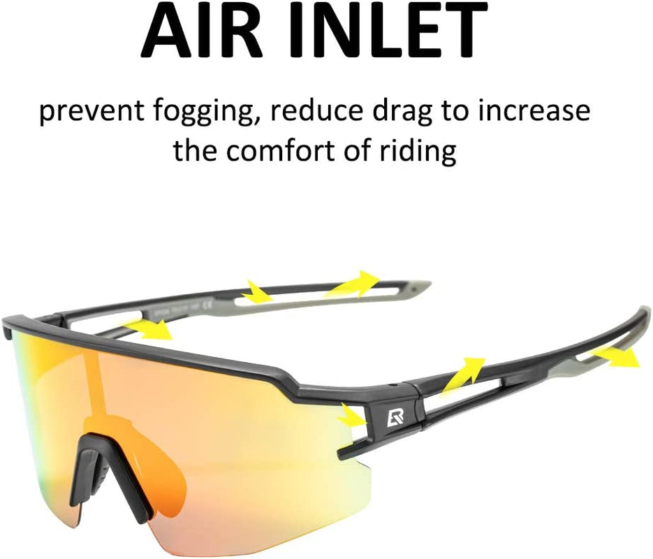 Polarized Sunglasses for Men Women UV Protection Cycling Sunglasses Sport Glasses