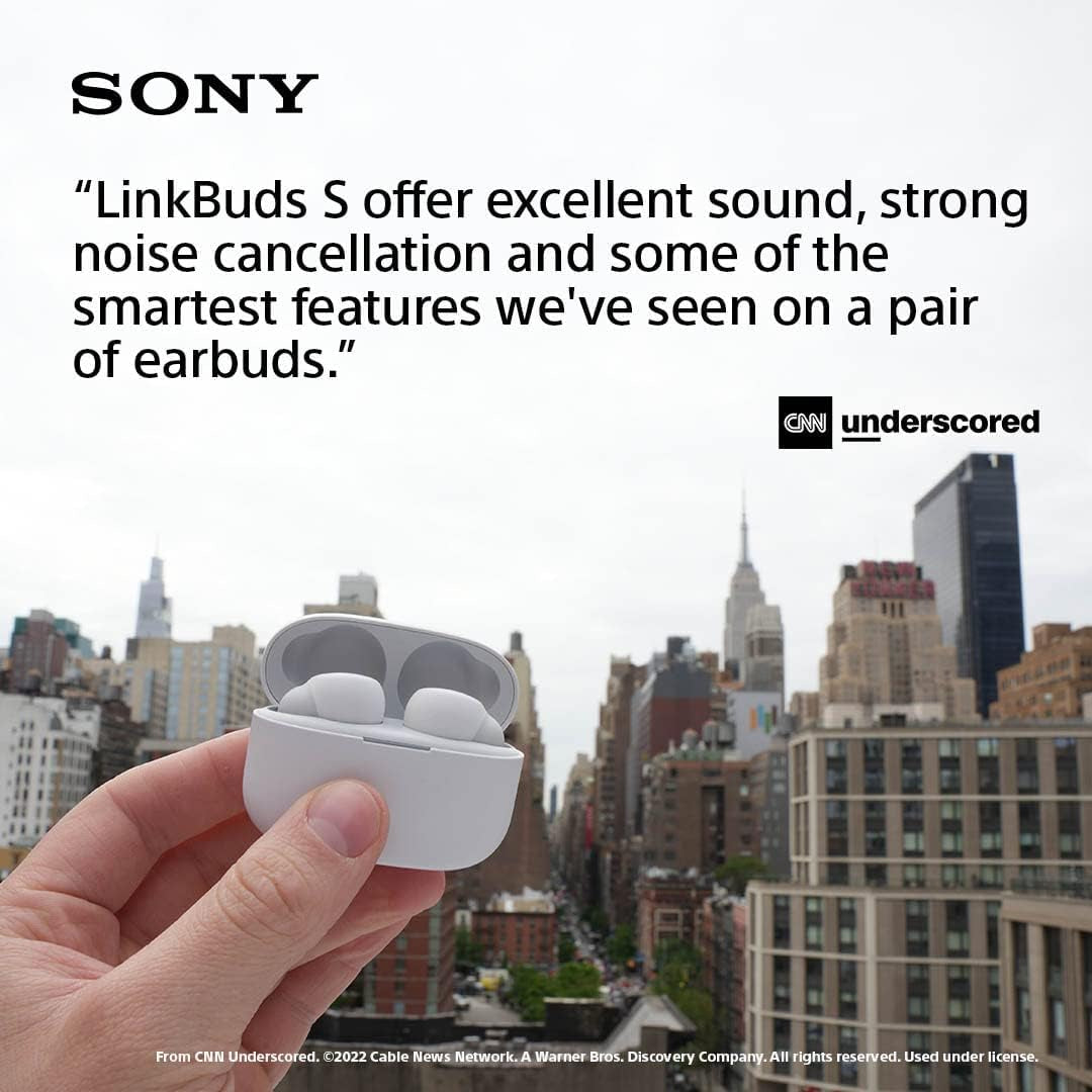 Sony Linkbuds S Truly Wireless Noise Canceling Earbud Headphones with Alexa Built-In, Bluetooth Ear Buds Compatible with Iphone and Android, Black